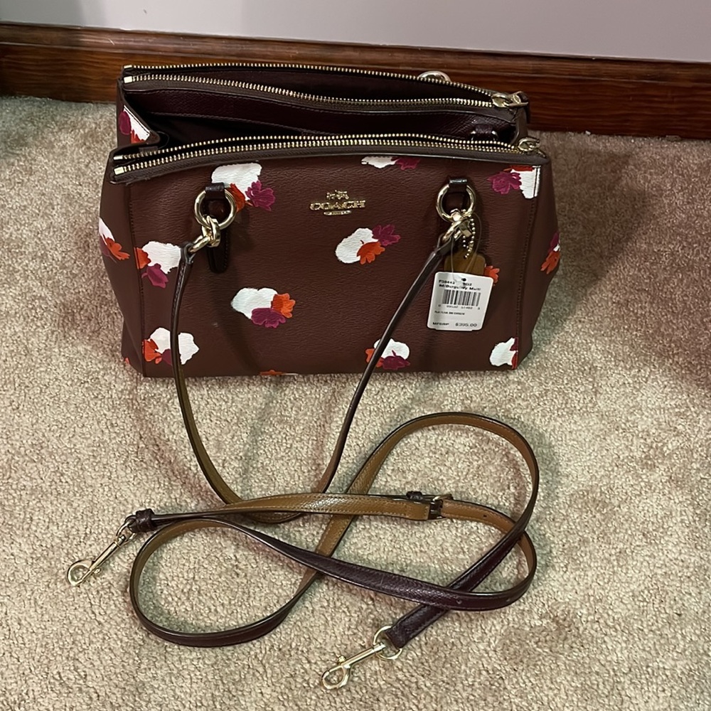 Burgundy coach bag - Picture 7 of 7